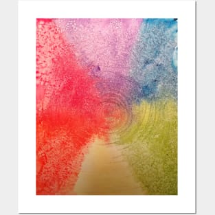 Abstract color wheel Posters and Art